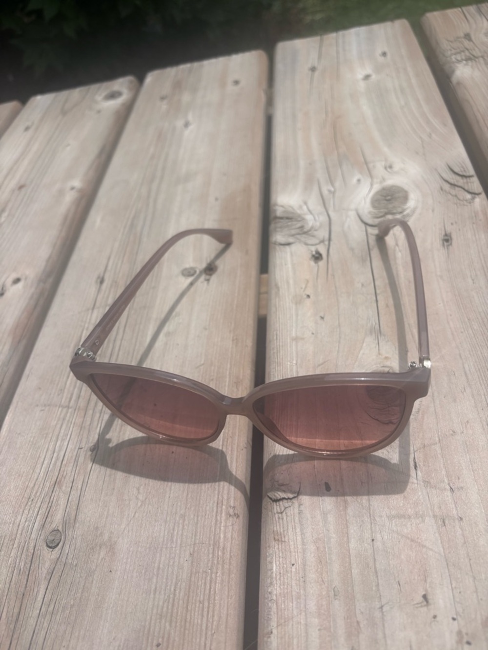 Jones New York Pink-Taupe Cat-Eye Sunglasses